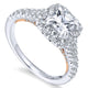 14K White/Pink Gold Diamond Halo Two-Tone Engagement Ring ER12835C4T44Jj