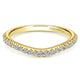 Wedding Band 14k Yellow Gold Contemporary Curved