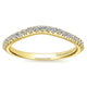 Wedding Band 14k Yellow Gold Contemporary Curved