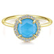 Ladies' Ring 14k Yellow Gold Lusso Color Fashion