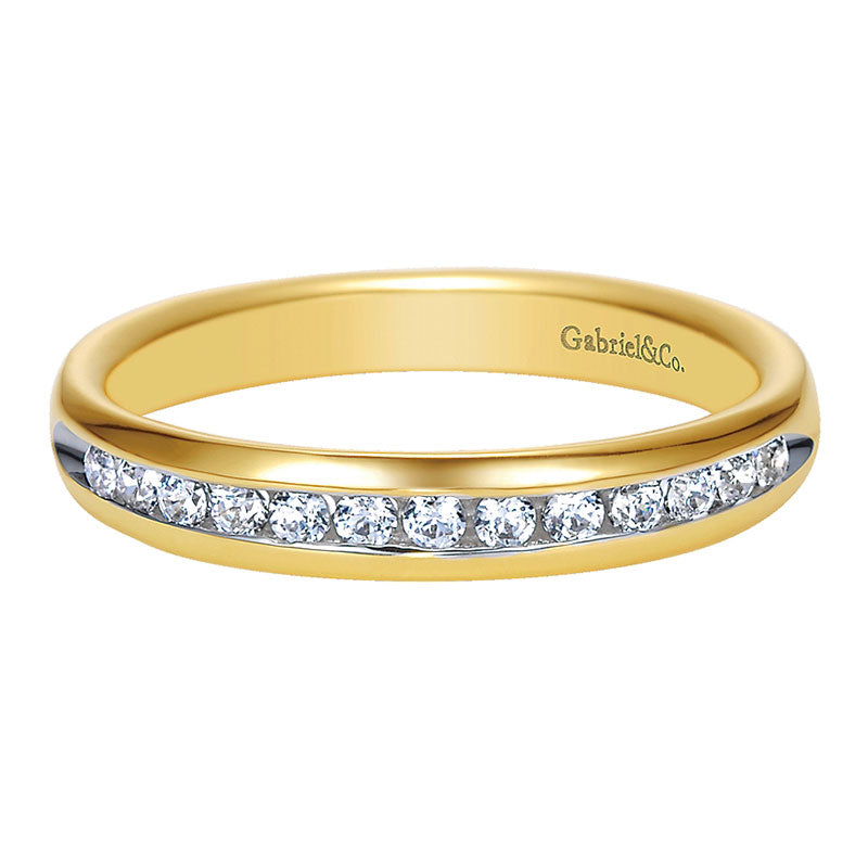 Anniversary Band 14k Yellow Gold Diamond Straight