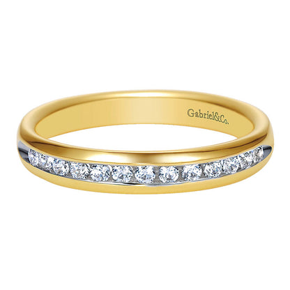 Anniversary Band 14k Yellow Gold Diamond Straight