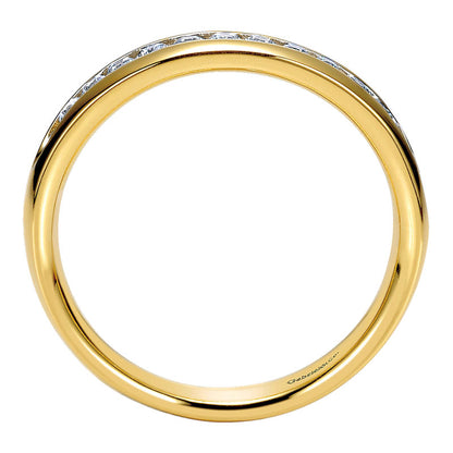 Anniversary Band 14k Yellow Gold Diamond Straight
