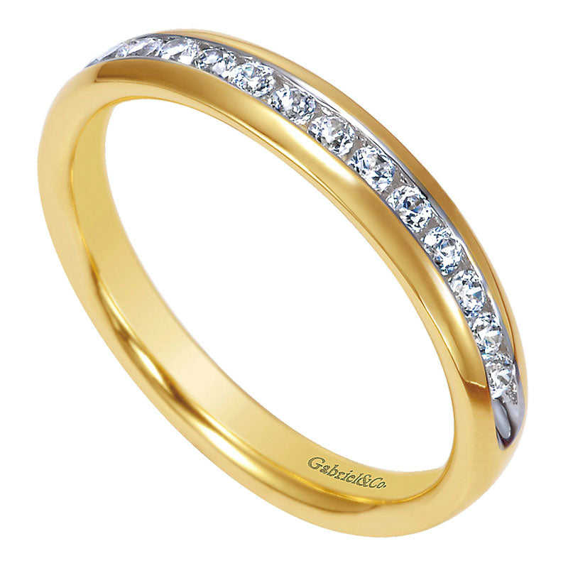 Anniversary Band 14k Yellow Gold Diamond Straight