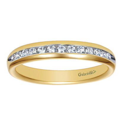 Anniversary Band 14k Yellow Gold Diamond Straight