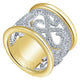 Anniversary Band 14k Yellow/white Gold Diamond Fancy