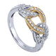 Ladies' Ring 14k Yellow/white Gold Lusso Diamond Fashion