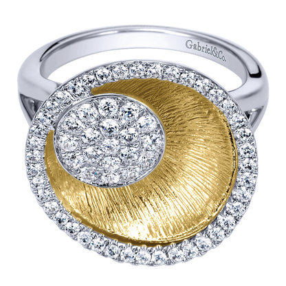 Ladies' Ring 14k Yellow/white Gold Souviens Fashion