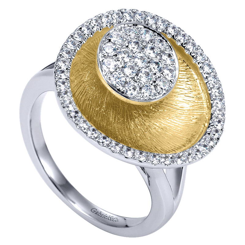 Ladies' Ring 14k Yellow/white Gold Souviens Fashion
