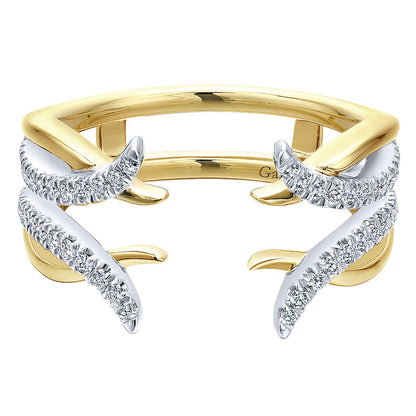 Anniversary Band 14k Yellow/white Gold Diamond Jacket