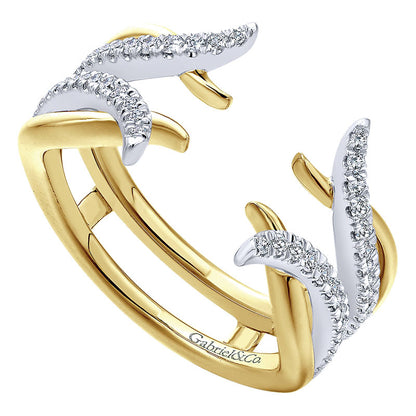 Anniversary Band 14k Yellow/white Gold Diamond Jacket