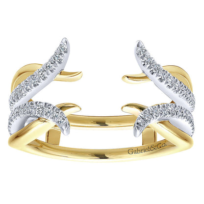 Anniversary Band 14k Yellow/white Gold Diamond Jacket