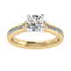 Engagement Ring 14k Yellow/white Gold Diamond Straight