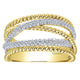 Ladies' Ring 14k Yellow/white Gold Hampton Wide Band