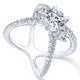 18K White Gold Diamond 3 Stones 18K White Gold Engagement Ring ER13677R6W84Jj