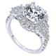18K White Gold Diamond Double Halo 18K White Gold Engagement Ring ER12353R6W84Jj