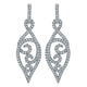 18k White Gold Diamond Drop Earrings