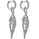 18k White Gold Diamond Drop Earrings