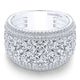 Anniversary Band 18k White Gold Diamond Fancy