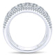 Anniversary Band 18k White Gold Diamond Fancy