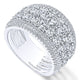 Anniversary Band 18k White Gold Diamond Fancy