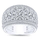 Anniversary Band 18k White Gold Diamond Fancy