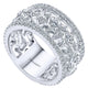 Anniversary Band 18k White Gold Diamond Fancy