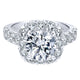 18K White Gold Diamond Halo 18K White Gold Engagement Ring ER11986R8W84Jj