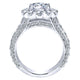 18K White Gold Diamond Halo 18K White Gold Engagement Ring ER8321W84Jj