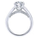 18K White Gold Diamond Straight 18K White Gold Engagement Ring ER12351R6W84Jj