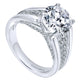 18K White Gold Diamond Straight 18K White Gold Engagement Ring ER12351R6W84Jj