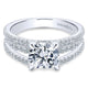 18K White Gold Diamond Straight 18K White Gold Engagement Ring ER13662R6W84Jj