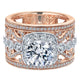 18K White/Pink Gold Diamond Halo Two-Tone Engagement Ring ER12191R4T84Jj