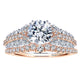18K White/Pink Gold Diamond Straight Two-Tone Engagement Ring ER12185R4T84Jj