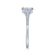 Gabriel & Co. 14k White Gold Contemporary Straight Engagement Ring