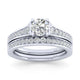 Gabriel & Co. 14k White Gold Contemporary Straight Engagement Ring