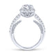 Gabriel & Co. 14k White Gold Infinity Halo Engagement Ring