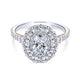 Gabriel & Co. 14k Two Tone Gold Embrace Double Halo Engagement Ring