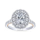 Gabriel & Co. 14k Two Tone Gold Embrace Double Halo Engagement Ring