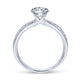 Gabriel & Co. 14k White Gold Contemporary Straight Engagement Ring