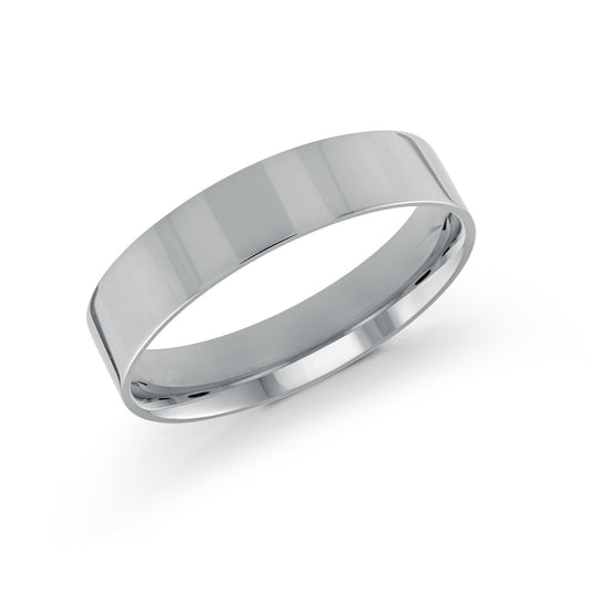 Malo White Gold Men's Wedding Band 5mm J-104-05WG