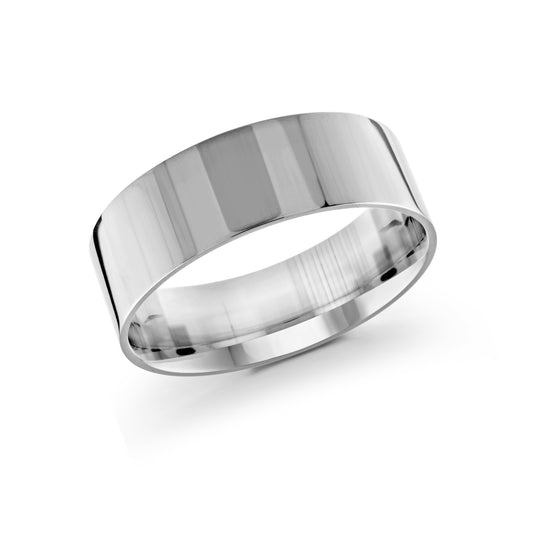 Malo White Gold Men's Wedding Band 8mm J-105-08WG