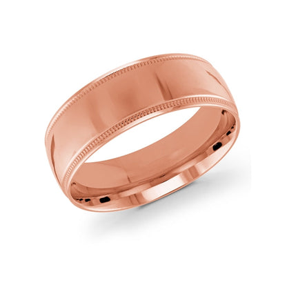 Malo White Gold Men's Wedding Band 8mm J-210-08WG