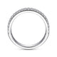 14K White Gold Diamond Pavé Band Ring