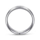 14K White Gold 6mm - Men's Wedding Band in Satin Finish