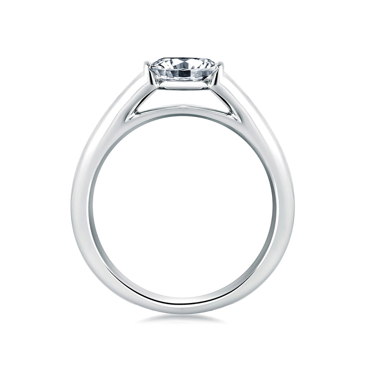A.Jaffe Classics Collection solitaire engagement ring with cathedral setting