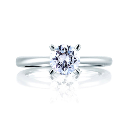 A.Jaffe Pav�� Diamond Accented Prong Solitaire Engagement Ring ME1585/105
