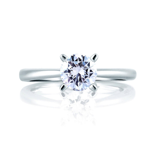 A.Jaffe Pav�� Diamond Accented Prong Solitaire Engagement Ring ME1585/105