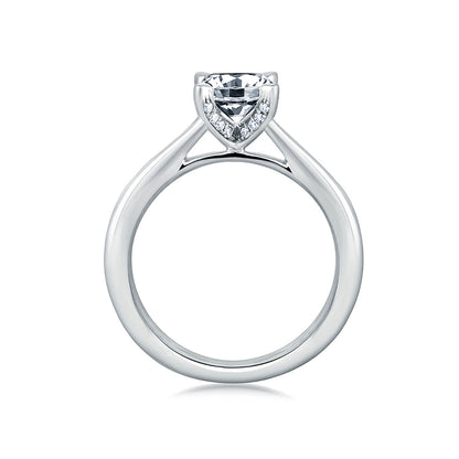 A.Jaffe Pav�� Diamond Accented Prong Solitaire Engagement Ring ME1585/105