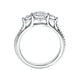 A.Jaffe Exquisite Three Stone Micro Pav�� Diamond Engagement Ring ME1666/140